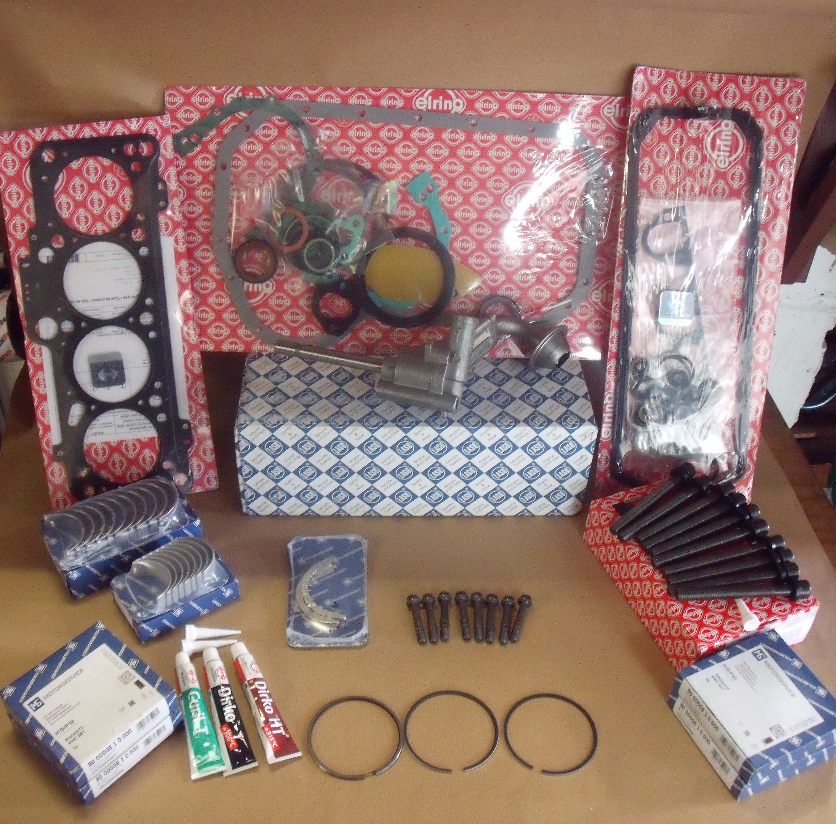 Elring Complete Engine Gasket Kit W/ Crankshaft Seal For VW T1 (1966-79) - Made In Germany